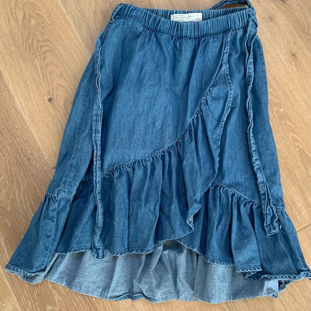 ZARA girls denim skirt